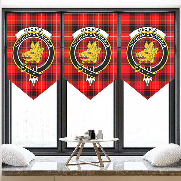 MacIver Modern Tartan Classic Crest Pennant