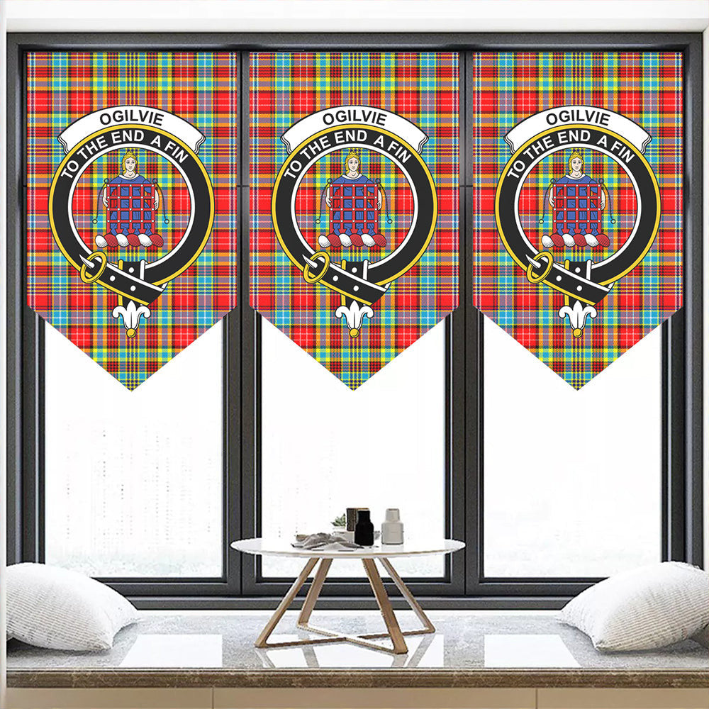 Ogilvie Tartan Classic Crest Pennant