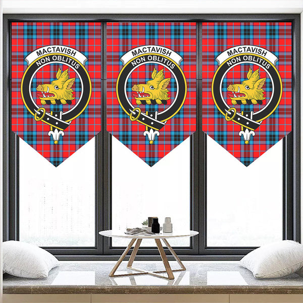 MacTavish Modern Tartan Classic Crest Pennant