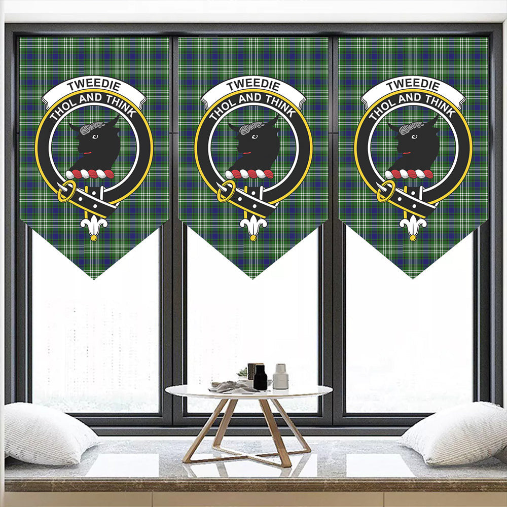 Tweedside District Tartan Classic Crest Pennant