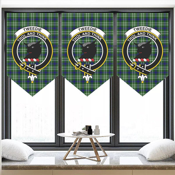 Tweedside District Tartan Classic Crest Pennant