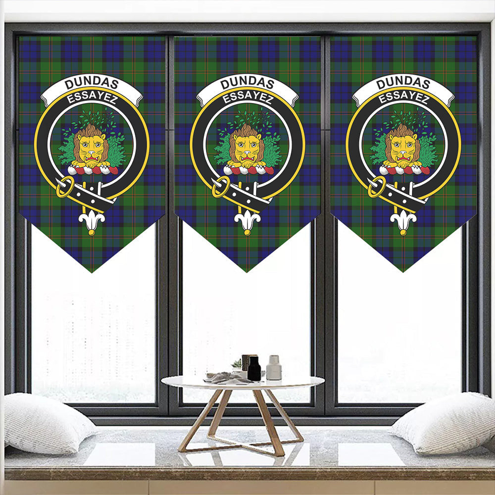 Dundas Modern Tartan Classic Crest Pennant