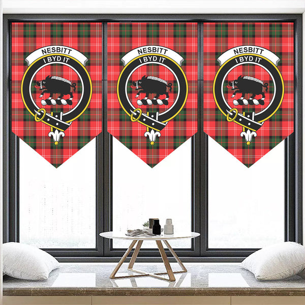 Nesbitt Modern Tartan Classic Crest Pennant