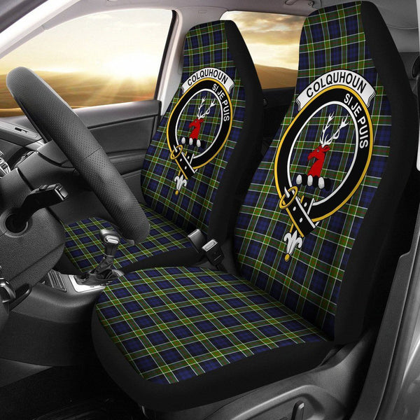 Colquhoun Clan Badge Classic Tartan Car Seat Cover