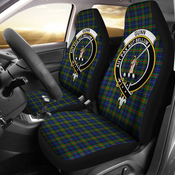 Gunn Clan Badge Classic Tartan Car Seat Cover