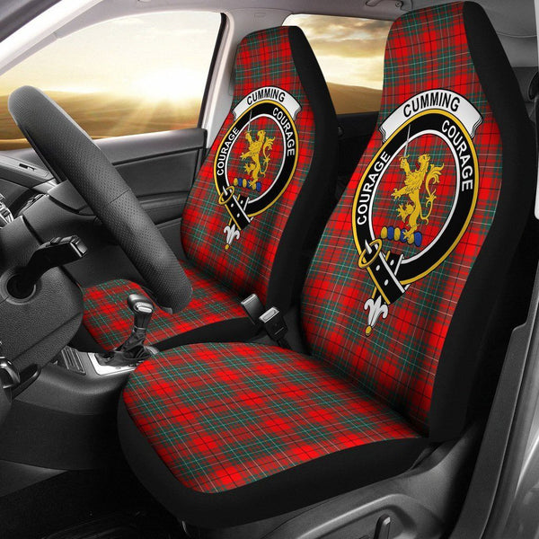 Cumming Clan Badge Classic Tartan Car Seat Cover