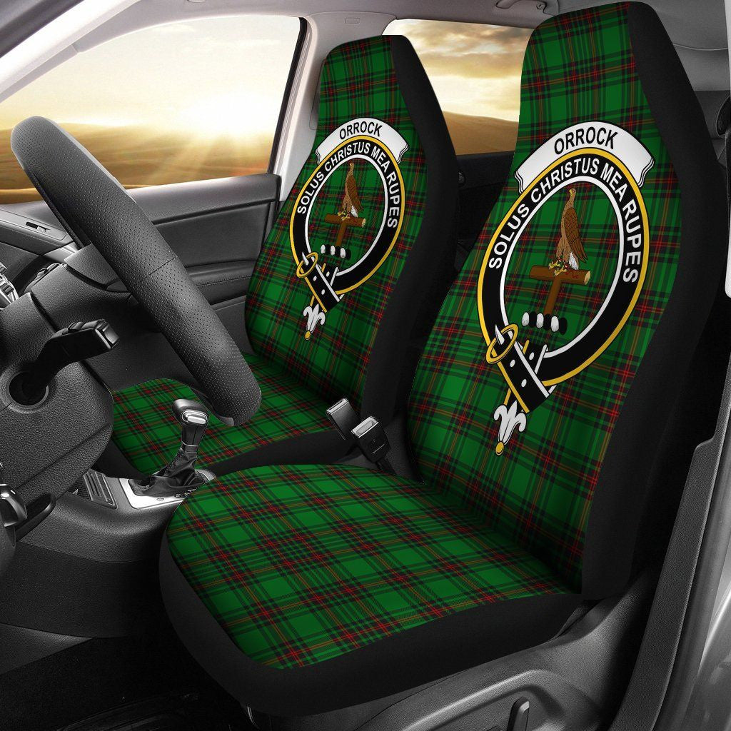 Orrock (Fife) Clan Badge Classic Tartan Car Seat Cover