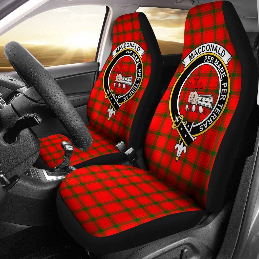 MacDonald of Sleat Clan Badge Classic Tartan Car Seat Cover