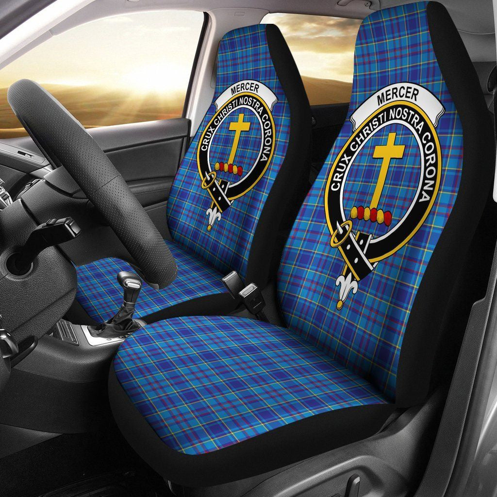 Mercer Clan Badge Classic Tartan Car Seat Cover