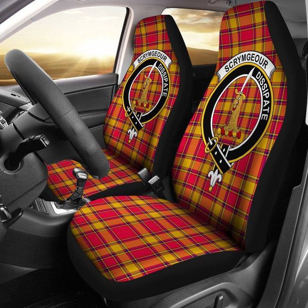 Scrymgeour Clan Badge Classic Tartan Car Seat Cover