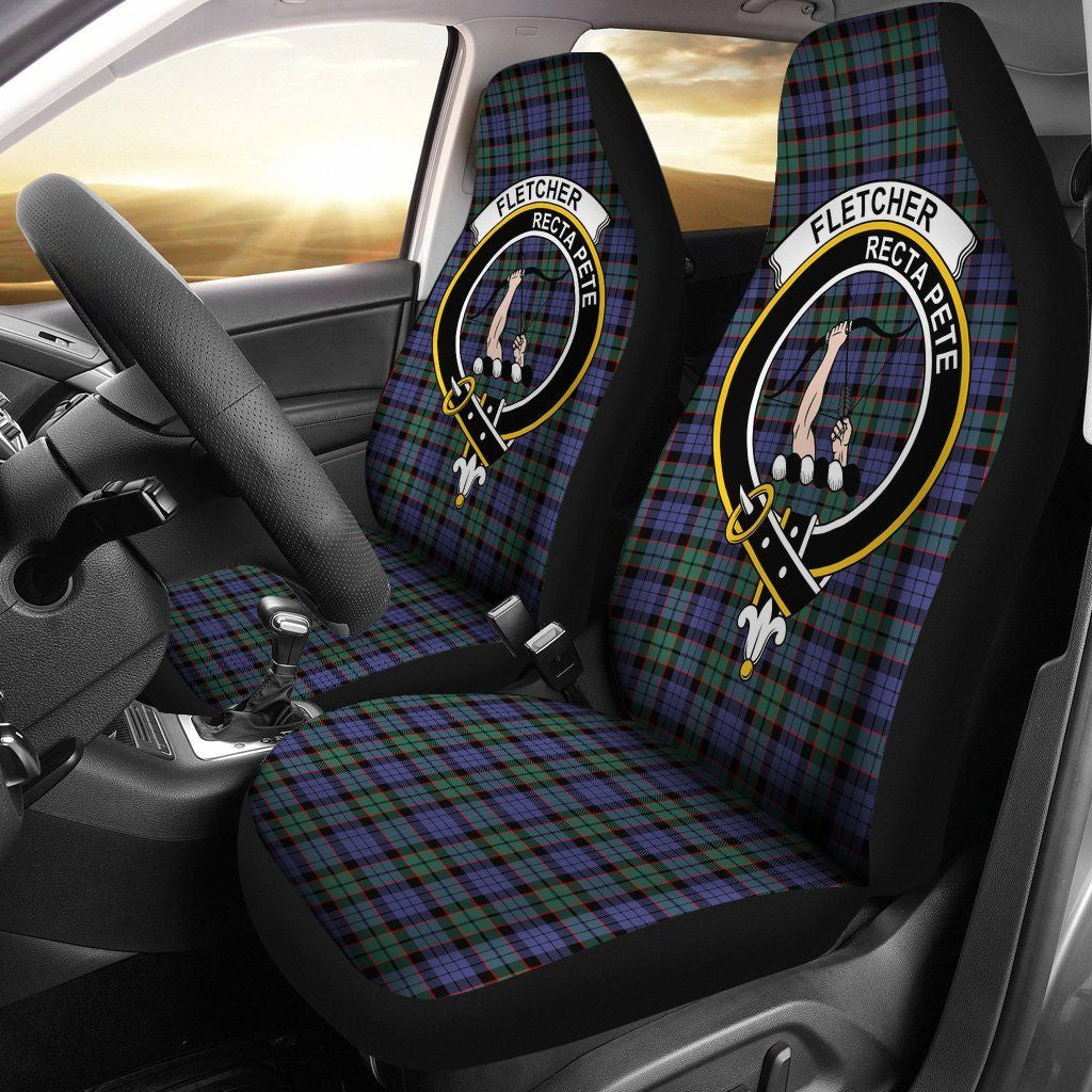 Fletcher Clan Badge Classic Tartan Car Seat Cover