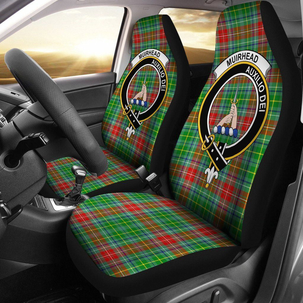 Muirhead Clan Badge Classic Tartan Car Seat Cover