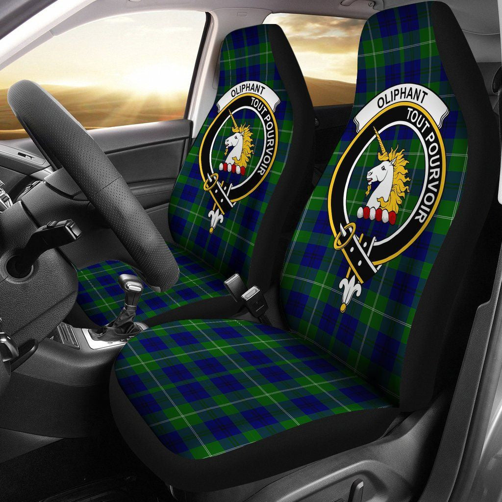 Oliphant Clan Badge Classic Tartan Car Seat Cover