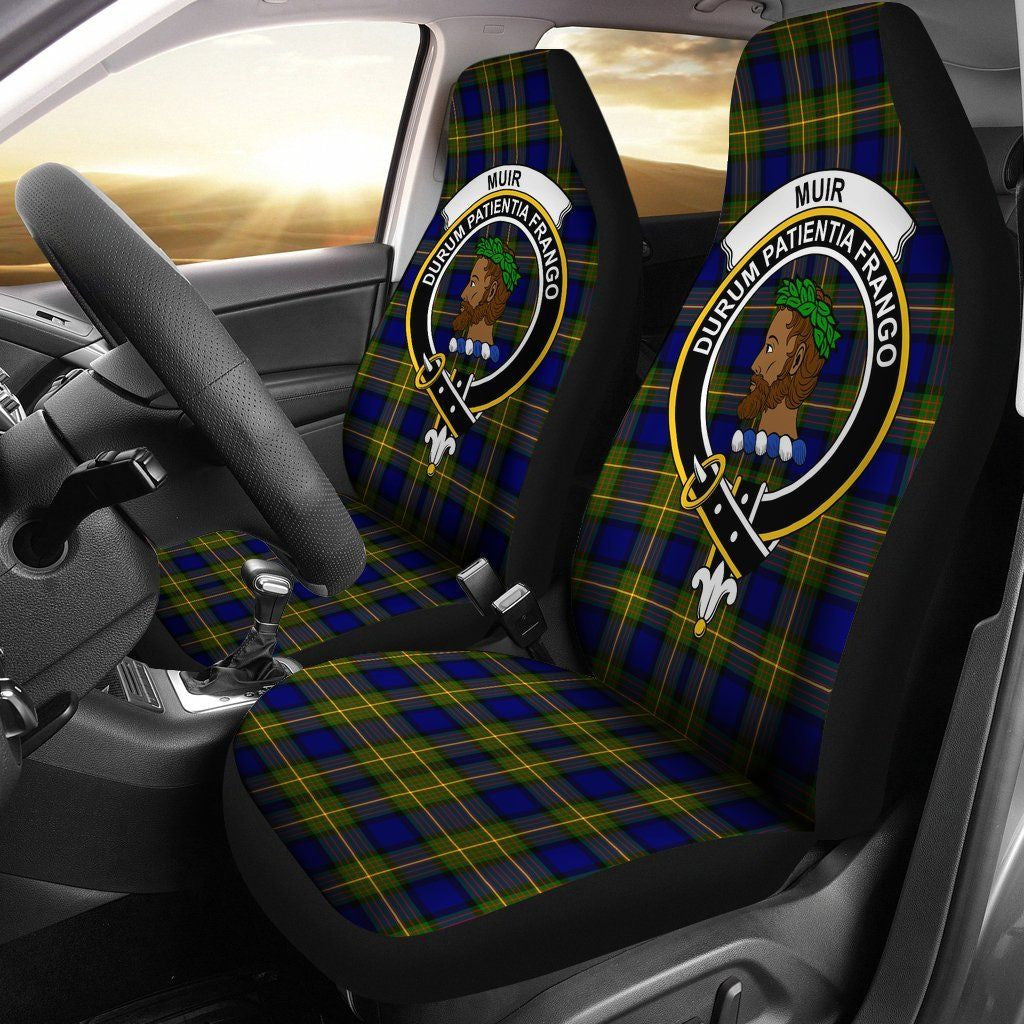 Muir Clan Clan Badge Classic Tartan Car Seat Cover