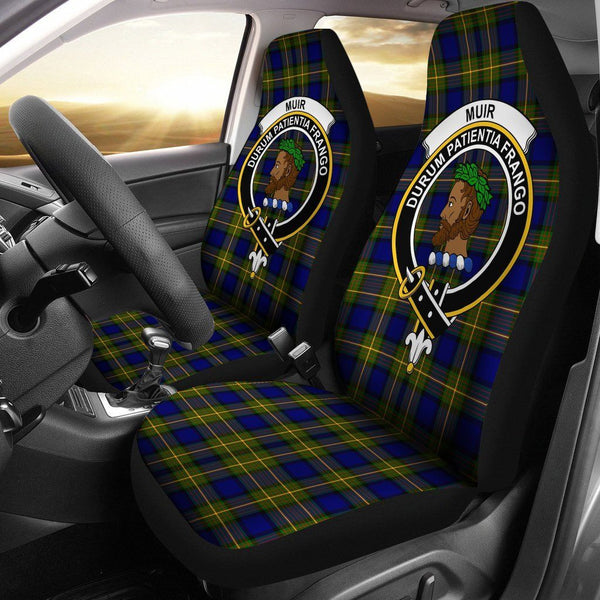 Muir Clan Clan Badge Classic Tartan Car Seat Cover