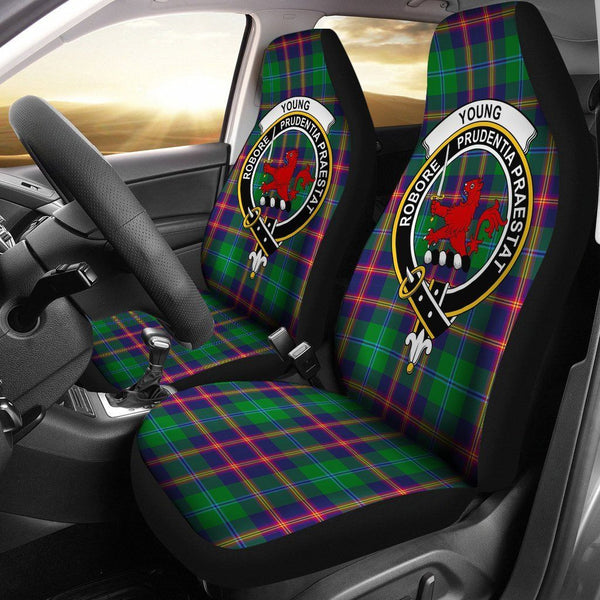 Young Clan Badge Classic Tartan Car Seat Cover