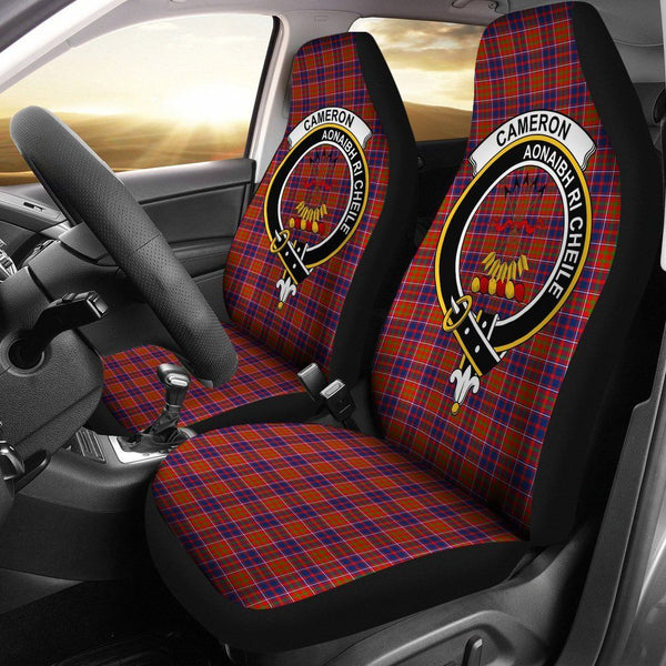 Cameron Of Lochiel Clan Badge Classic Tartan Car Seat Cover