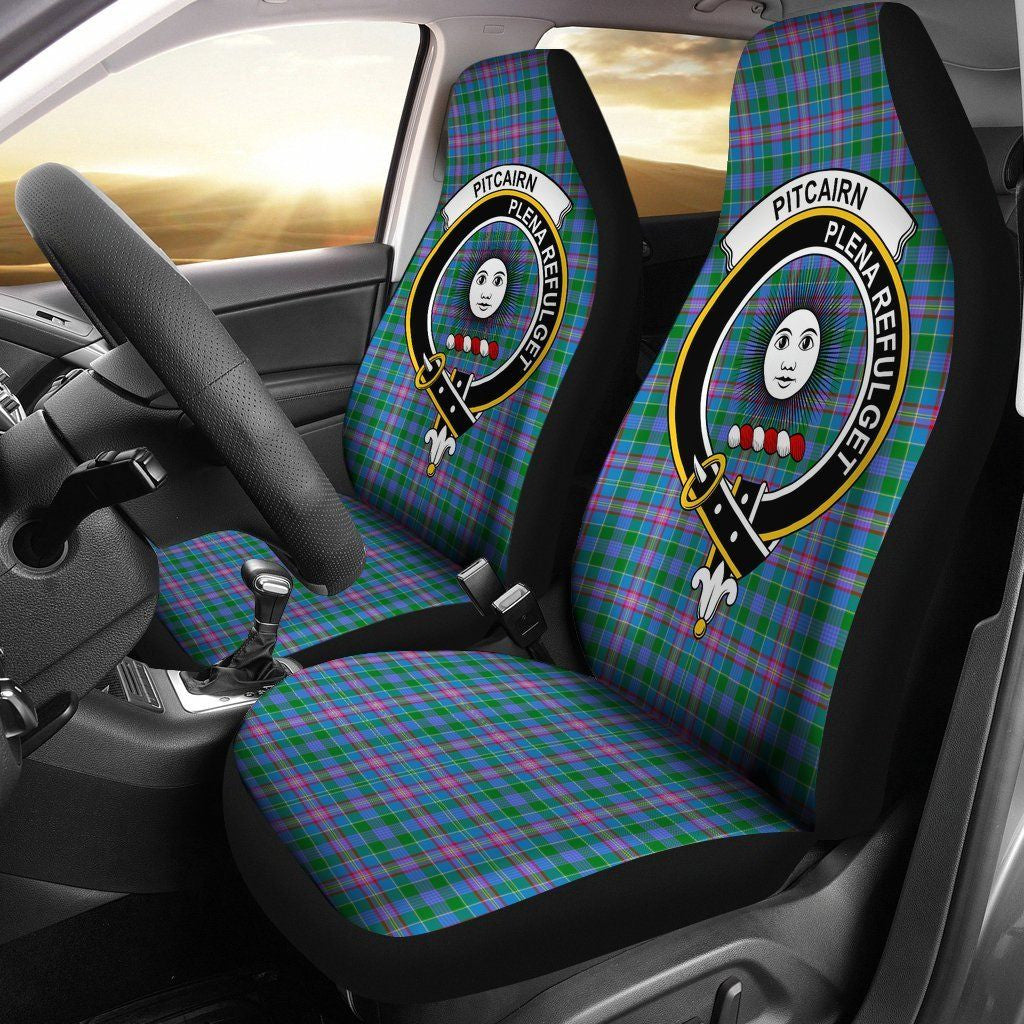 Pitcairn Hunting Clan Badge Classic Tartan Car Seat Cover