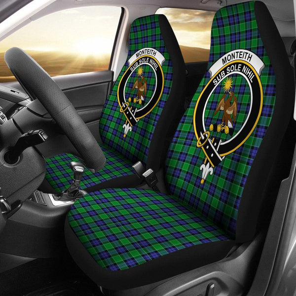 Monteith Clan Badge Classic Tartan Car Seat Cover