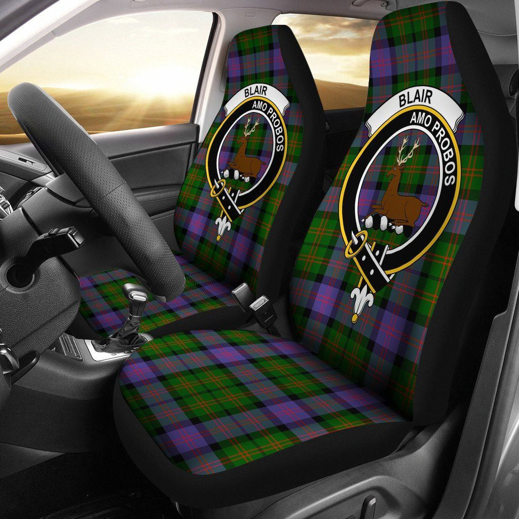 Blair Clan Badge Classic Tartan Car Seat Cover