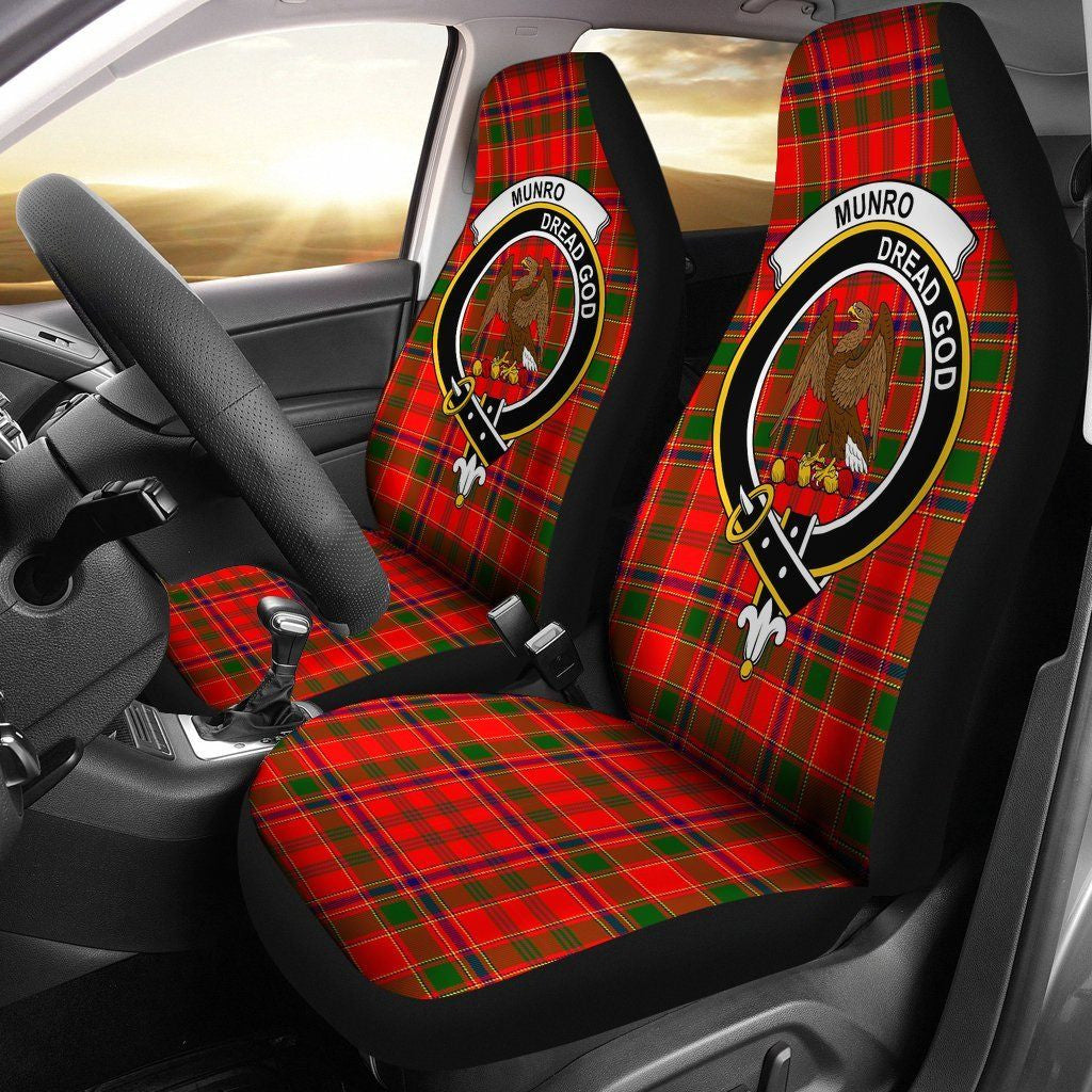 Munro Clan Badge Classic Tartan Car Seat Cover