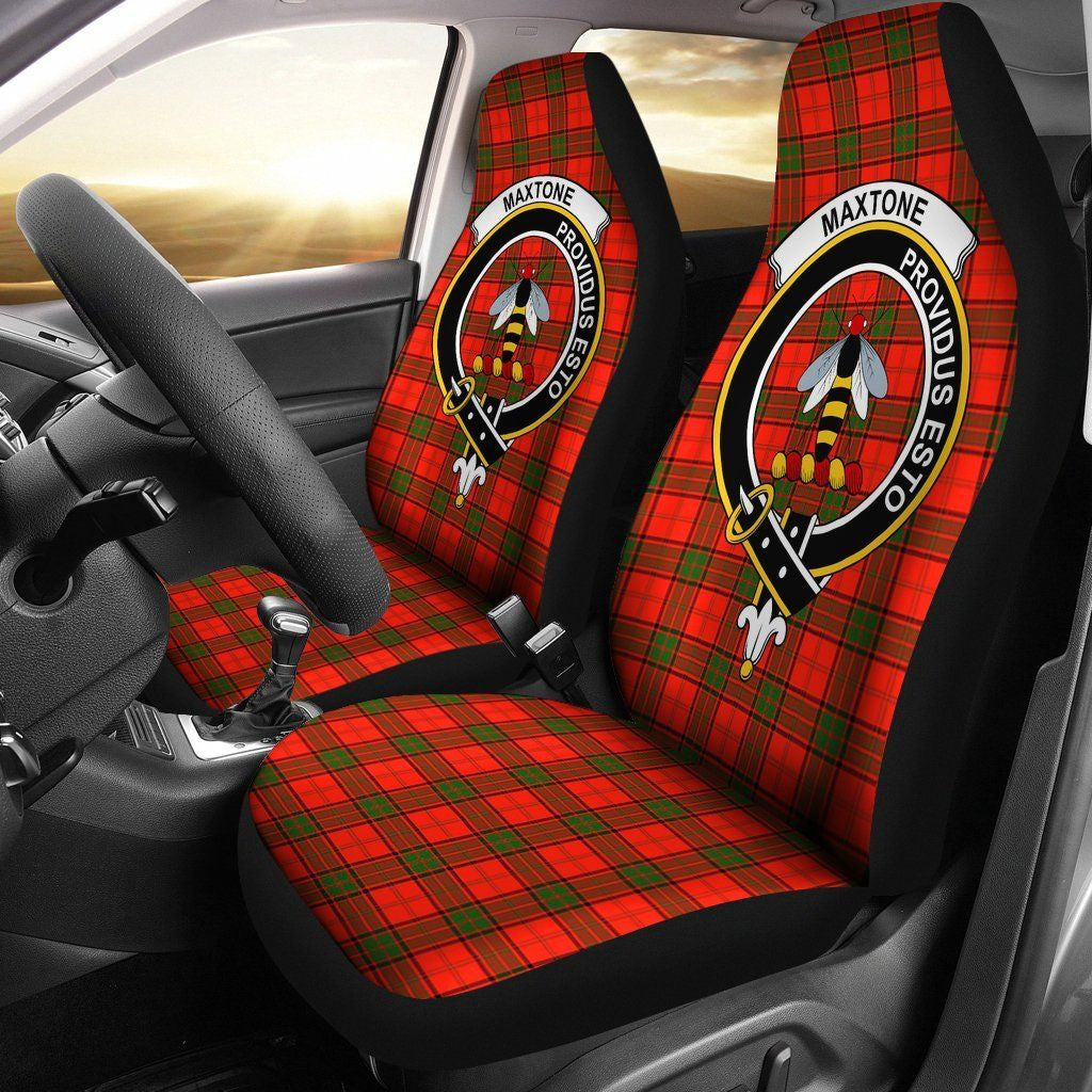 Maxtone Clan Badge Classic Tartan Car Seat Cover