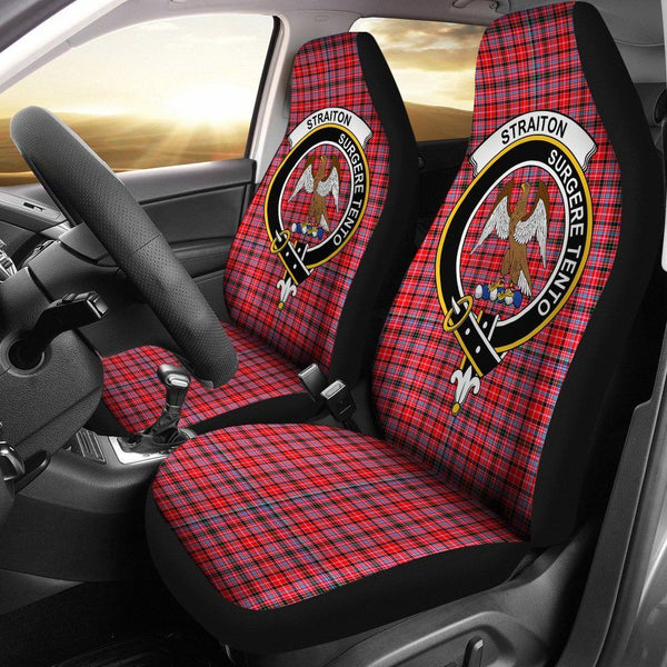 Straiton Aderbeen Clan Badge Classic Tartan Car Seat Cover