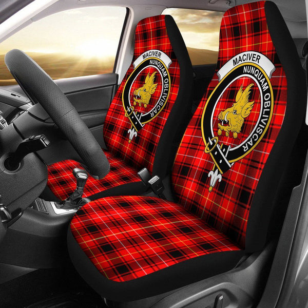 MacIver Clan Badge Classic Tartan Car Seat Cover