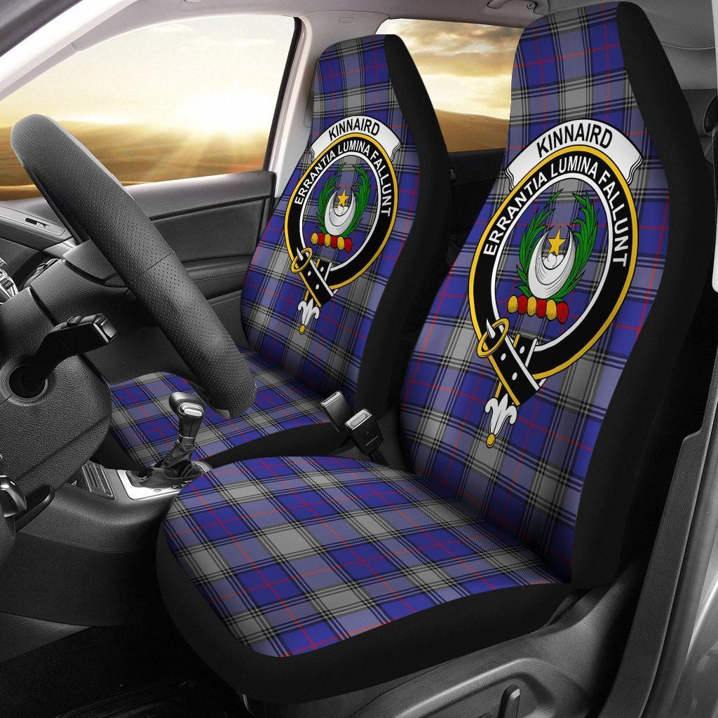 Kinnaird Clan Badge Classic Tartan Car Seat Cover