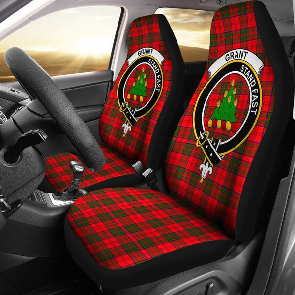 Grant Clan Badge Classic Tartan Car Seat Cover