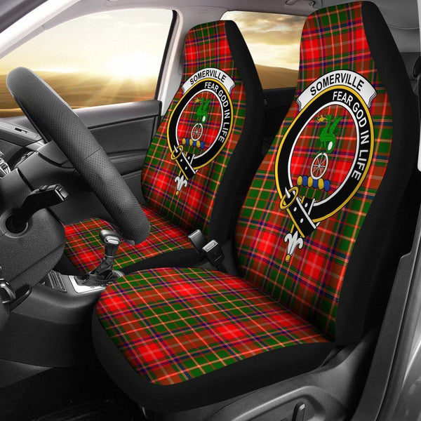 Somerville Clan Badge Classic Tartan Car Seat Cover