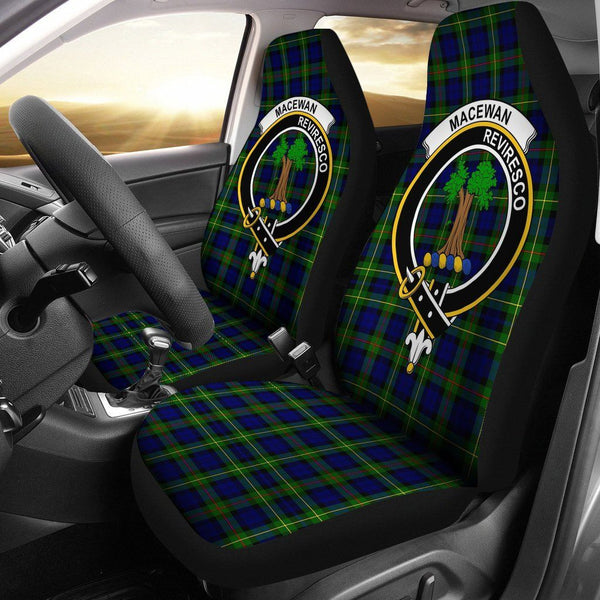 MacEwen Clan Badge Classic Tartan Car Seat Cover