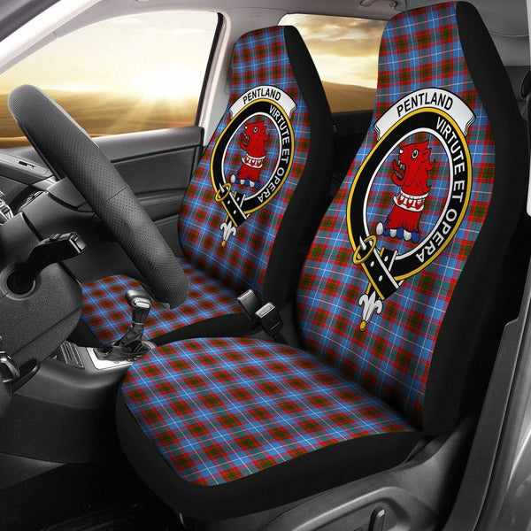 Pentland (Edingburg) Clan Badge Classic Tartan Car Seat Cover