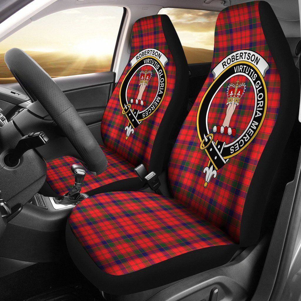 Robertson Clan Badge Classic Tartan Car Seat Cover