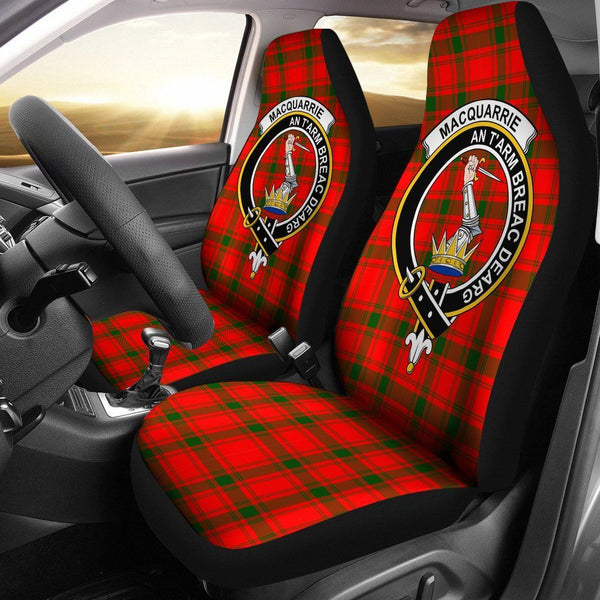 MacQuarrie Clan Badge Classic Tartan Car Seat Cover