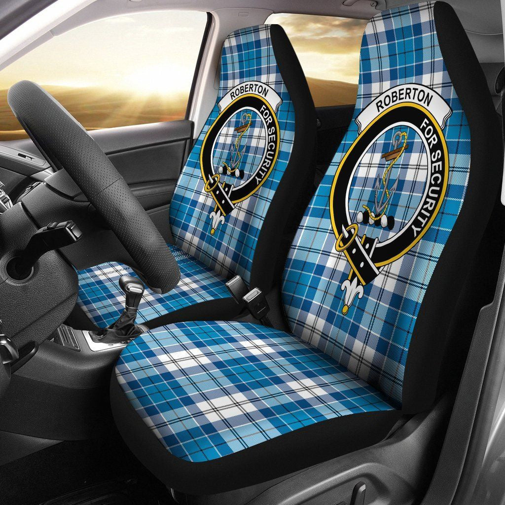 Roberton Clan Badge Classic Tartan Car Seat Cover