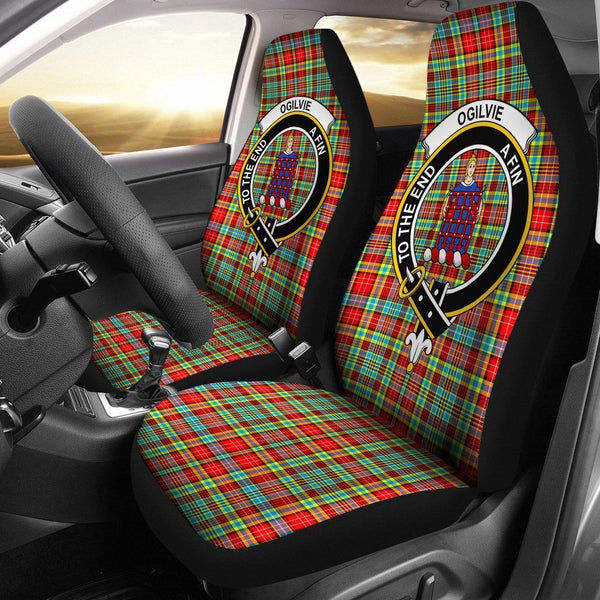 Ogilvie Clan Badge Classic Tartan Car Seat Cover