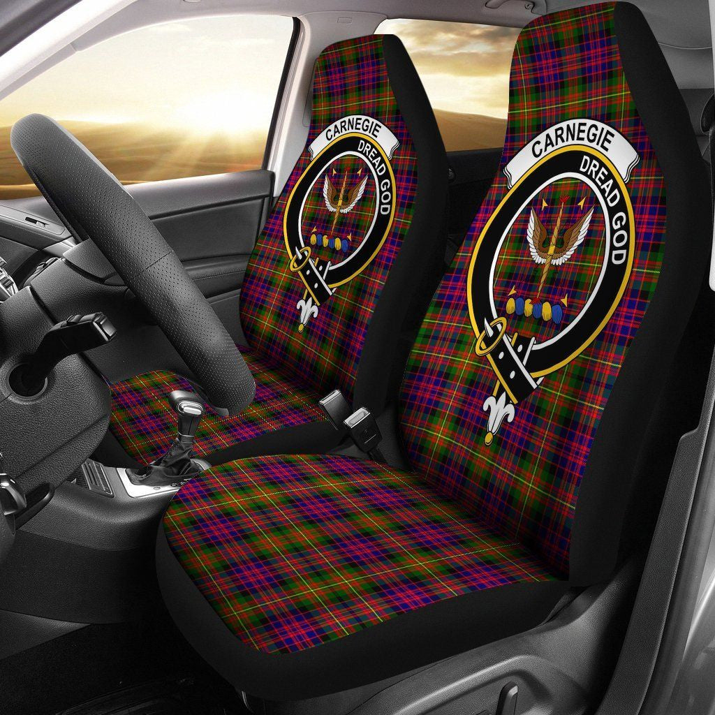 Carnegie Clan Badge Classic Tartan Car Seat Cover