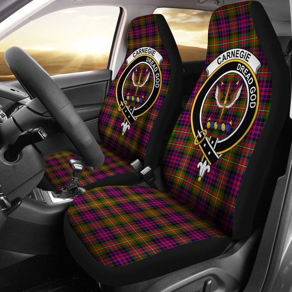 Carnegie Clan Badge Classic Tartan Car Seat Cover