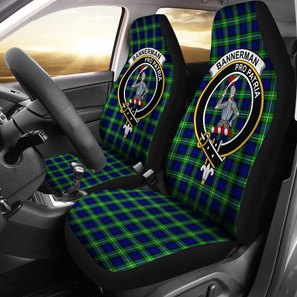 Bannerman Clan Badge Classic Tartan Car Seat Cover