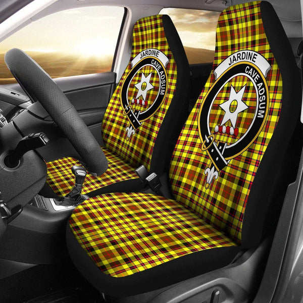 Jardine Clan Badge Classic Tartan Car Seat Cover