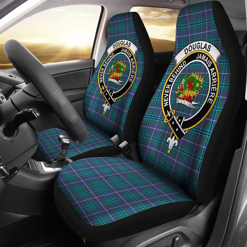 Douglas Clan Badge Classic Tartan Car Seat Cover