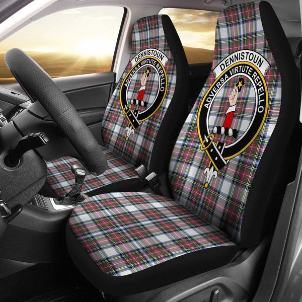 Dennistoun Clan Badge Classic Tartan Car Seat Cover