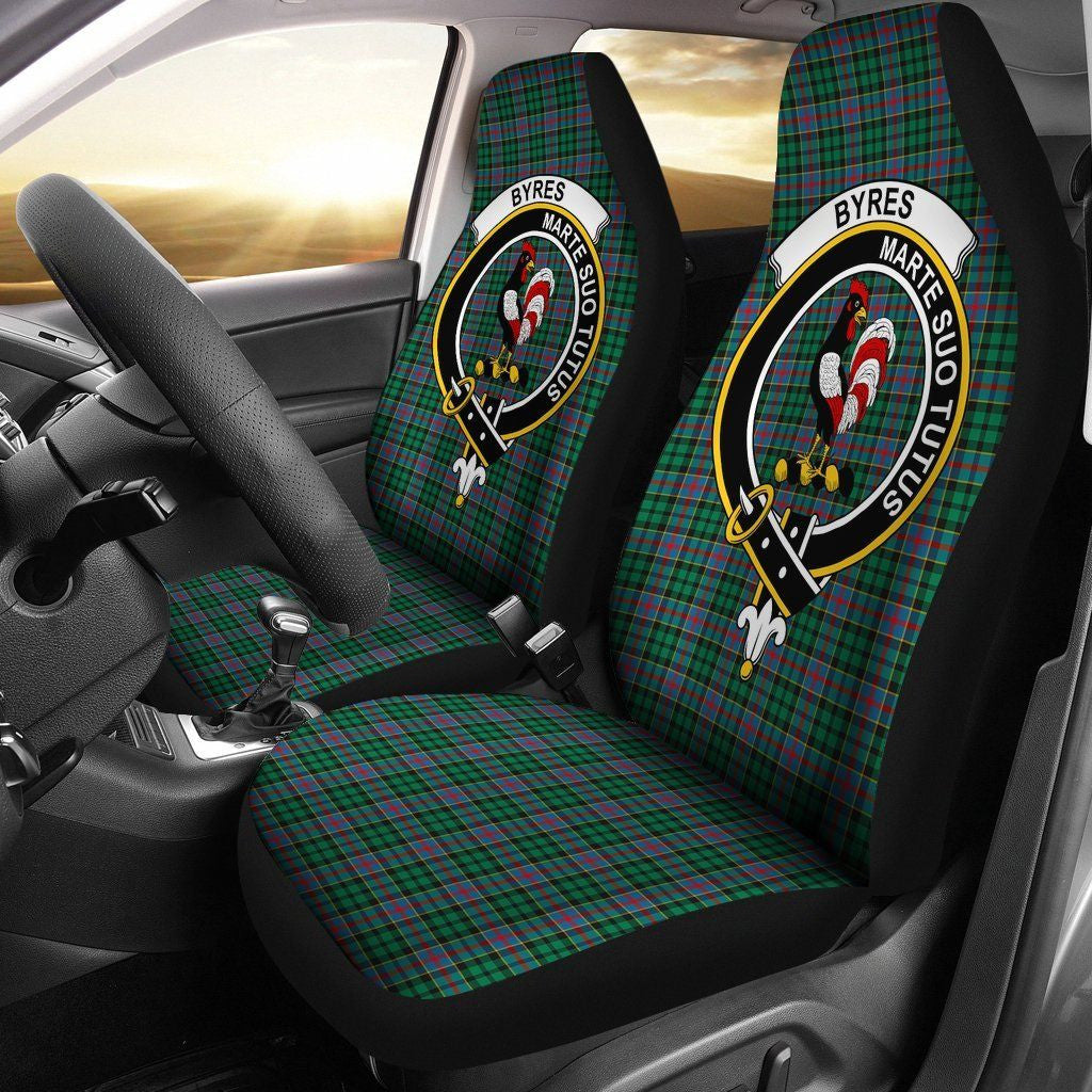 Byres Clan Badge Classic Tartan Car Seat Cover