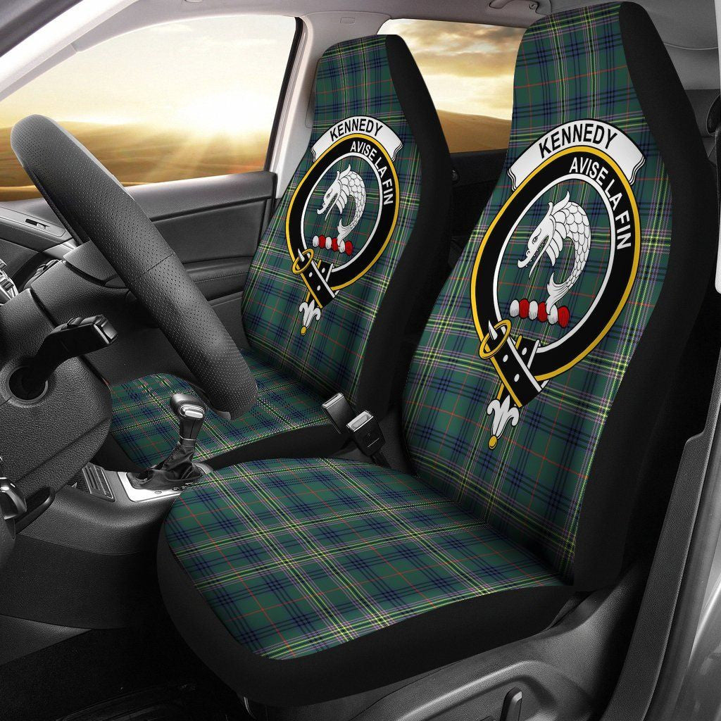 Kennedy Clan Badge Classic Tartan Car Seat Cover