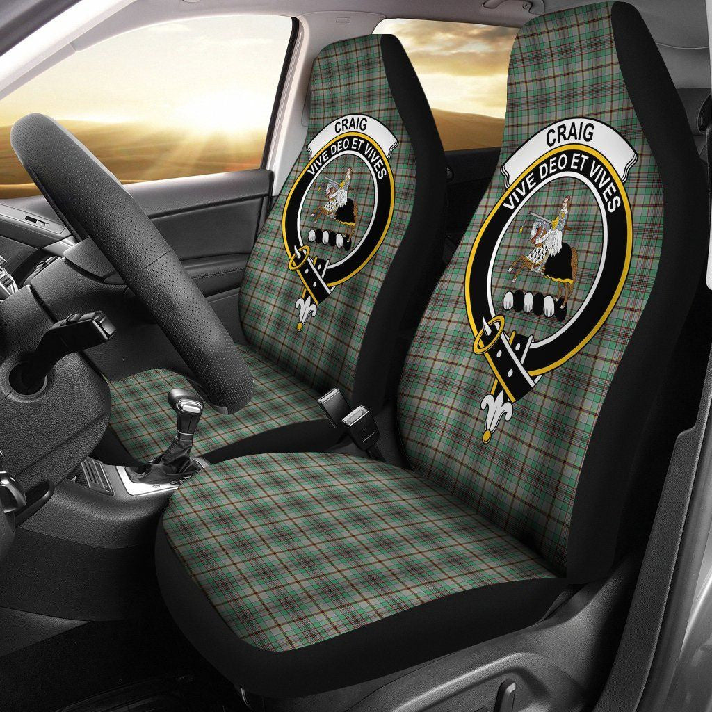 Craig Clan Badge Classic Tartan Car Seat Cover