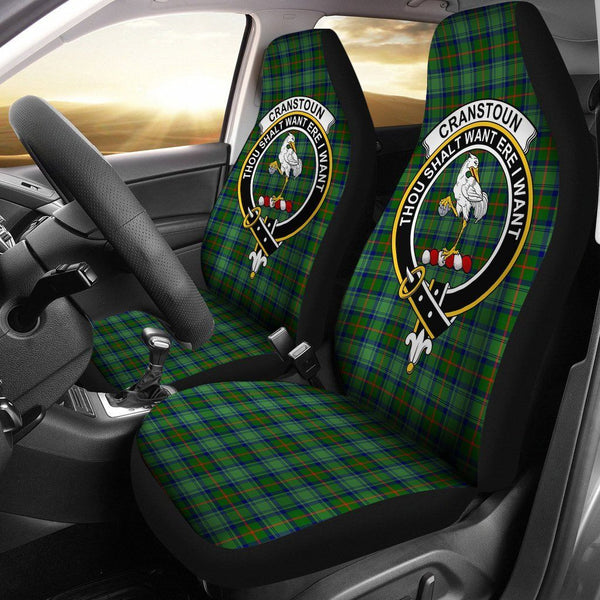 Cranston Clan Badge Classic Tartan Car Seat Cover