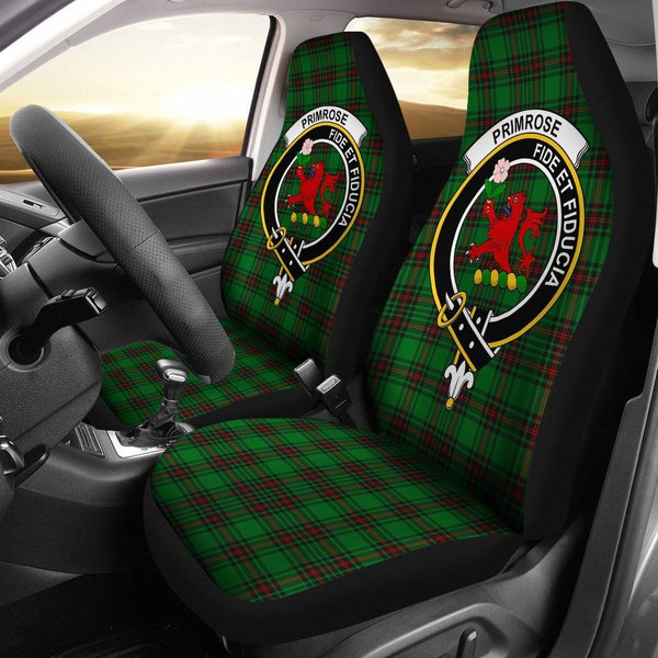 Primrose (Fife) Clan Badge Classic Tartan Car Seat Cover