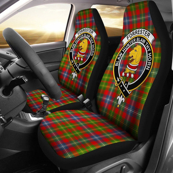 Forrester Clan Badge Classic Tartan Car Seat Cover