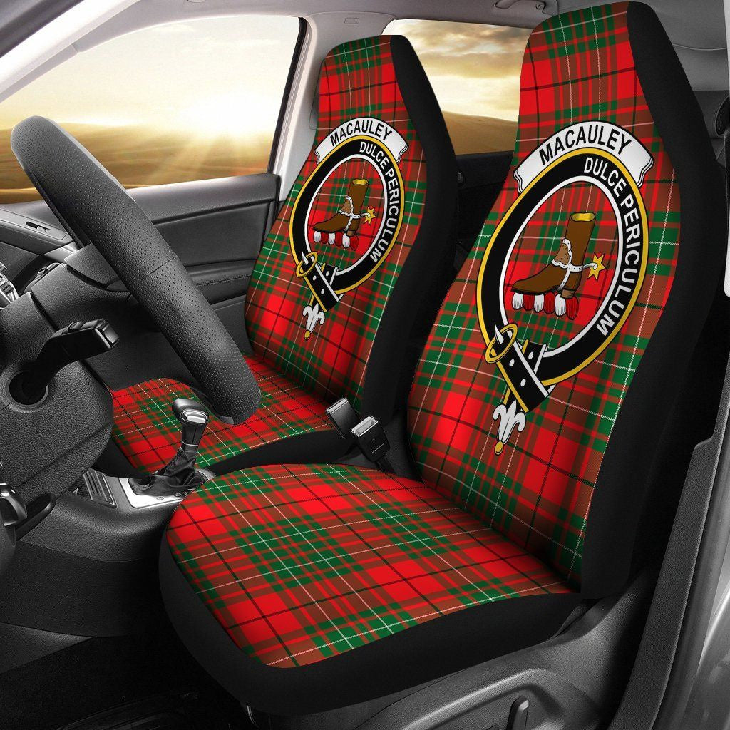 MacAulay Clan Badge Classic Tartan Car Seat Cover